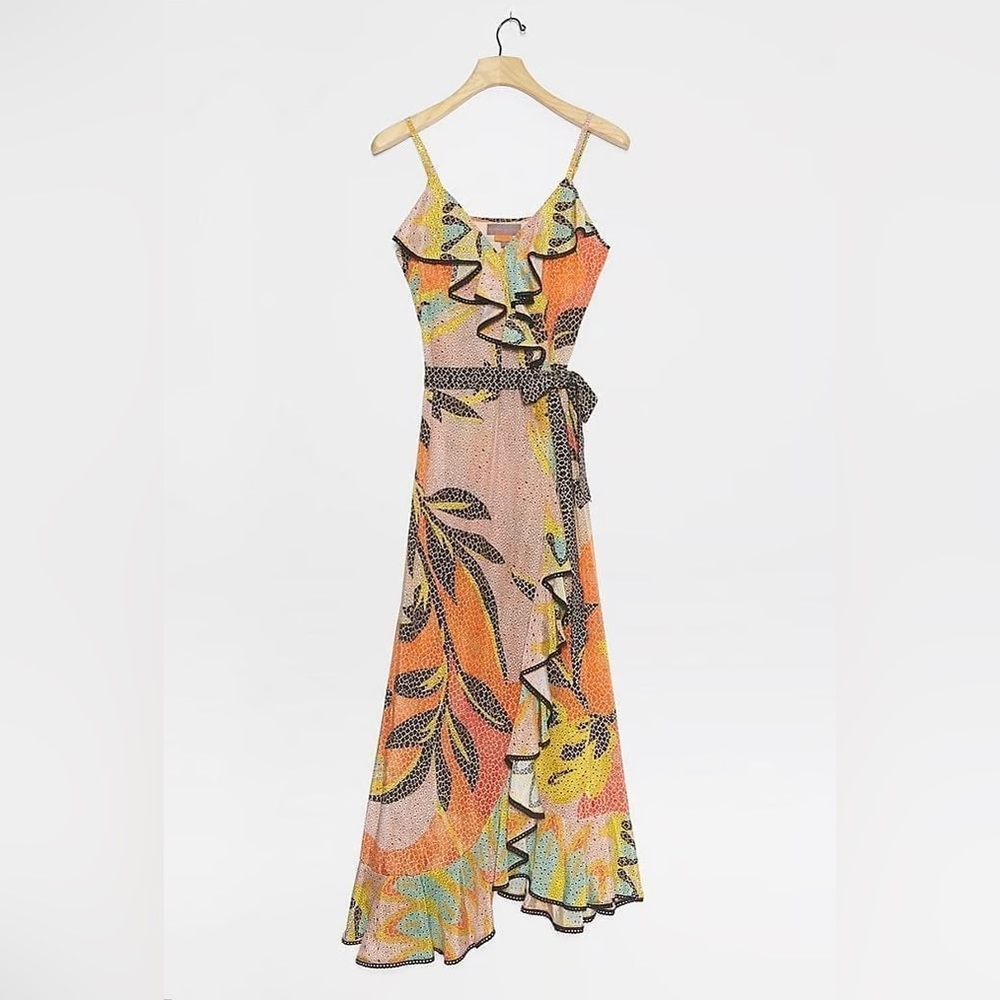 Anthropologie BHANUNI BY JYOTI Kathryn Wrap Dress Size 4